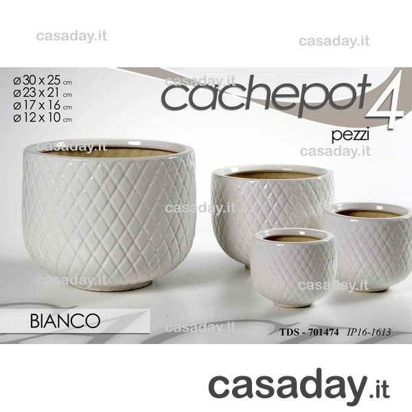 PORTAVASI CERAMICA PZ.3 ASSORTITI 